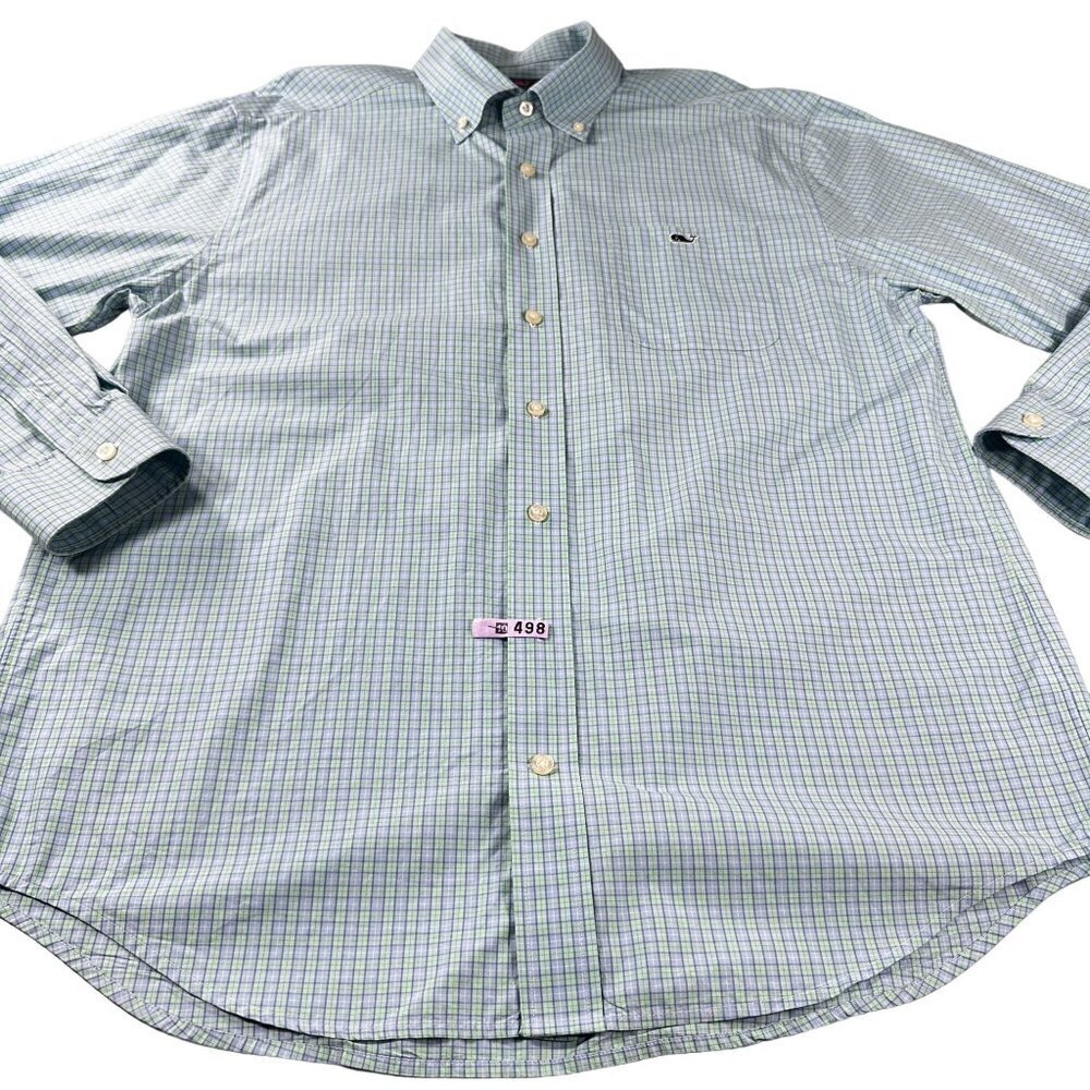 Vineyard Vines Classic Fit Tucker Shirt Button Down Cotton Long Sleeve Mens